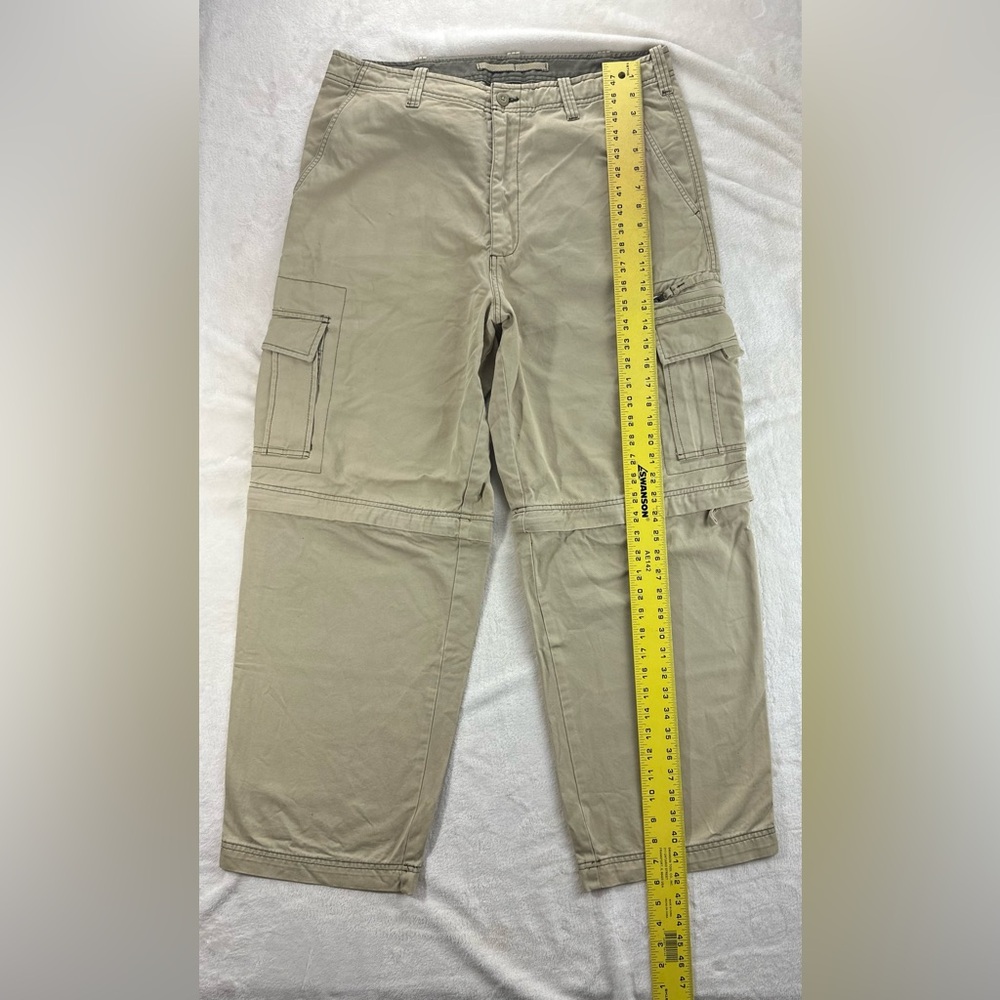 Oldβ Navy Menβs Cargo Convertible Pants Khaki Beige 36x30 Zip-Off Hiking Outdoor - Picture 11 of 14